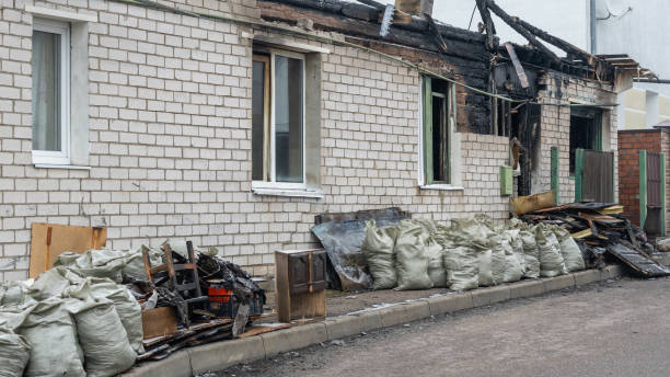 Professional Fire Damage Removal technician working in Florence, NJ